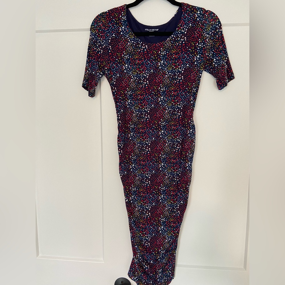 A Pea in the Pod fitted maternity dress.